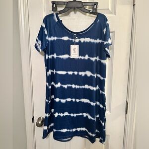 Alaster Queen Amazon Tshirt Dress Short Sleeve with Pockets Size XL